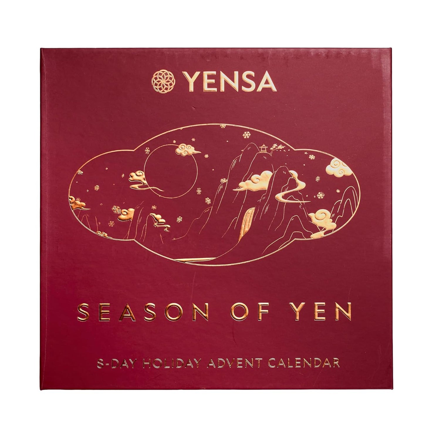 YENSA Season of Yen Beauty Advent Calendar - 8-Day Lunar New Year Makeup and Skin Care Gift Set - Travel Size Skincare, Lipstick, Liip Oil, Blush, Make Up Brush & Brush Cleaner Kit (8 Count)