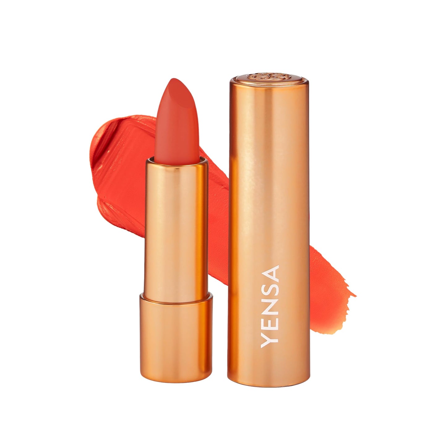 YENSA Vibrant Silk Hydrating Lip Stick - Long Lasting Lipstick with Hyaluronic Acid, Vitamin E & Super Oils - High Pigment Color & Semi Glossy Finish - Moisturizing Formula - Noble (0.12 oz)