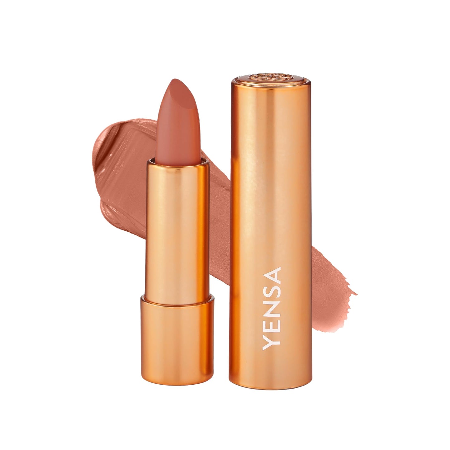 YENSA Vibrant Silk Hydrating Lip Stick - Long Lasting Lipstick with Hyaluronic Acid, Vitamin E & Super Oils - High Pigment Color & Semi Glossy Finish - Moisturizing Formula - Noble (0.12 oz)