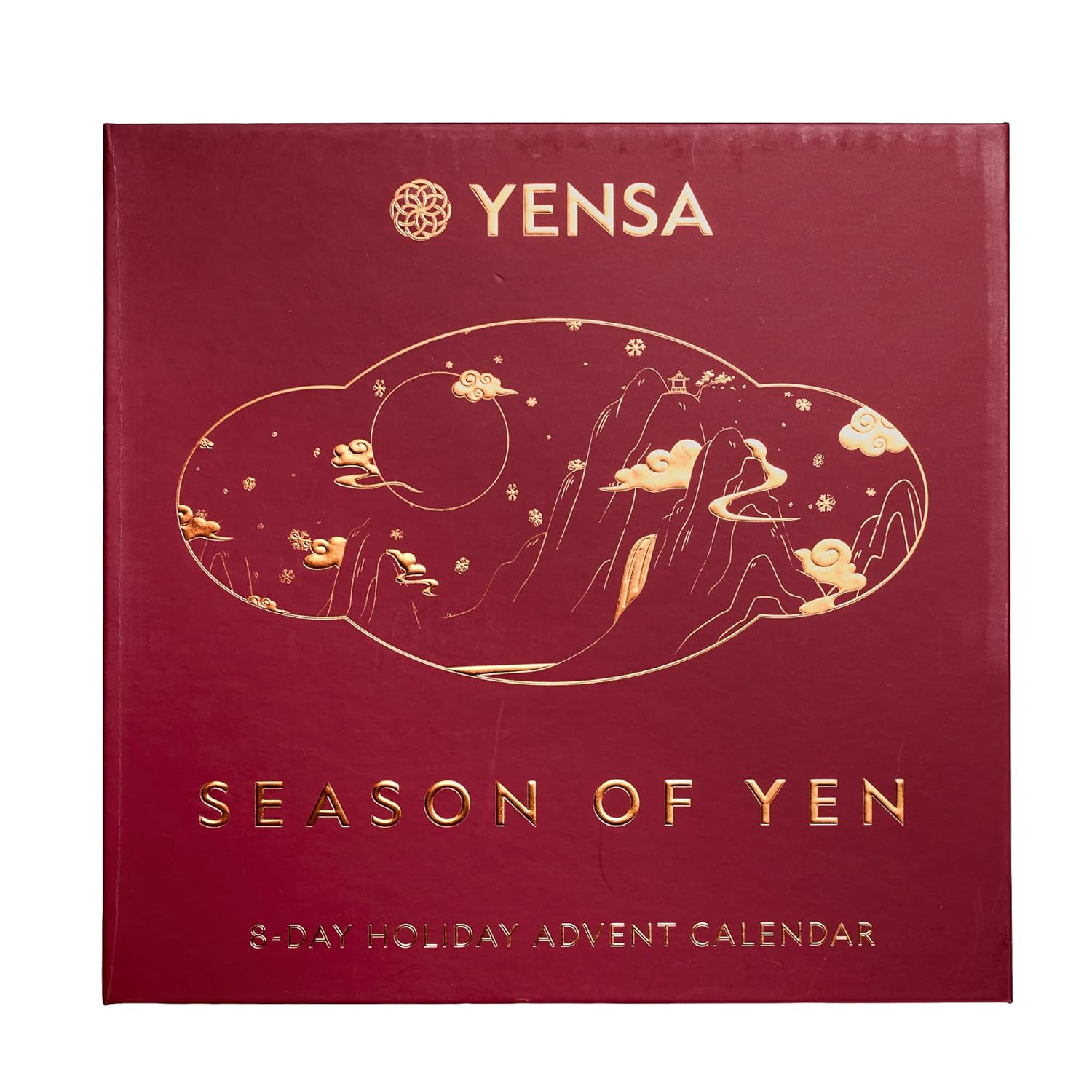 YENSA Season of Yen Beauty Advent Calendar - 8-Day Lunar New Year Makeup and Skin Care Gift Set - Travel Size Skincare, Lipstick, Liip Oil, Blush, Make Up Brush & Brush Cleaner Kit (8 Count)