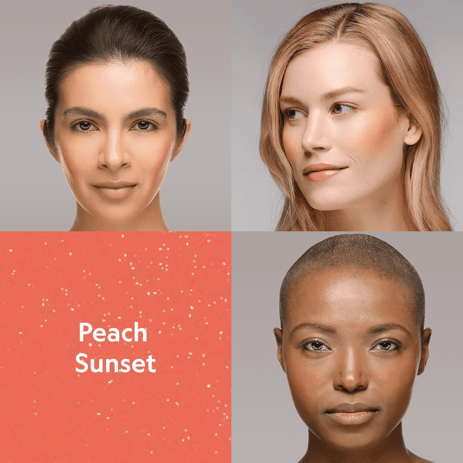 YENSA Super Serum Silk Cream Blush for Cheeks - Buildable Cheek Blush Formulated with Superfoods - Dewy Airbrushed Finish - Nourishing & Hydrating - Silky Cream Formula - Peach Sunset (0.21 oz)