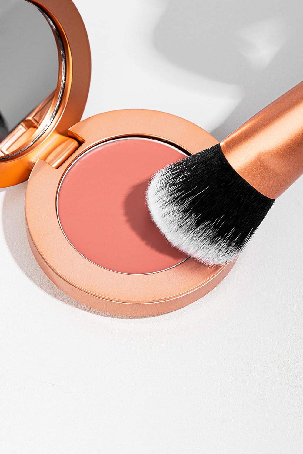 YENSA Super Serum Silk Cream Blush for Cheeks - Buildable Cheek Blush Formulated with Superfoods - Dewy Airbrushed Finish - Nourishing & Hydrating - Silky Cream Formula - Peach Sunset (0.21 oz)